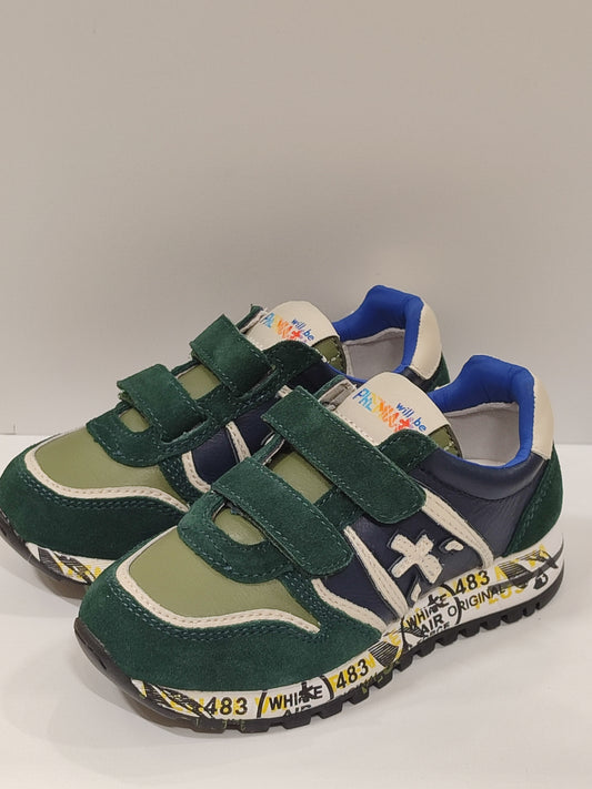 PREMIATA- SKY V NAVY/DK GREEN 9408