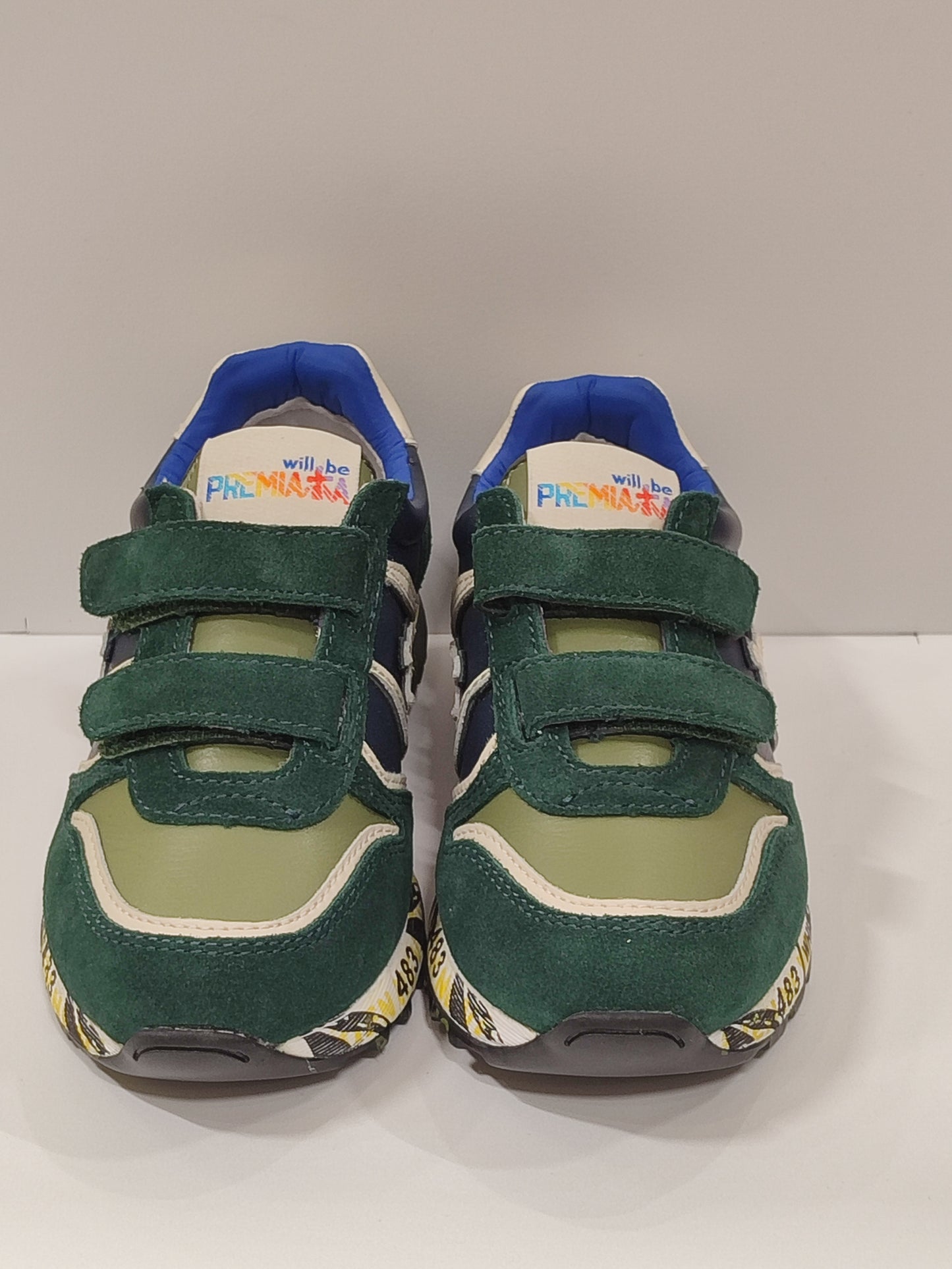 PREMIATA- SKY V NAVY/DK GREEN 9408